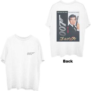 James Bond - GoldenEye Japanese Poster Heren T-shirt - S - Wit