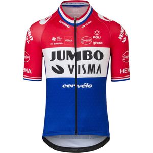 AGU Replica Dutch Champion Fietsshirt Team Jumbo-Visma Heren - Geel - M