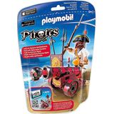 PLAYMOBIL Pirates Zeerover met rood kanon - 6163
