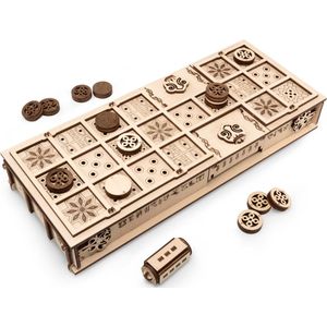Wood Art - 3D Houten Puzzel - Game Set 2 in 1 - Bordspel Ur en Senet - 1355