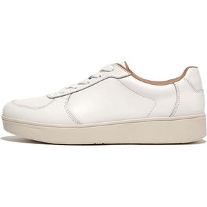 Fitflop Rally Leather Panel Sneakers Wit EU 40 Vrouw