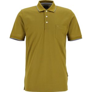 OLYMP Polo Casual - modern fit polo - olijfgroen - Maat: XXL