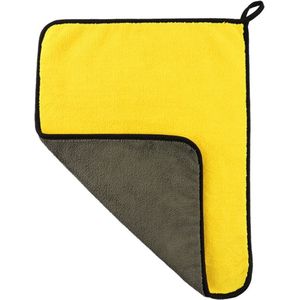 Jumada - Micro fiber doek - Huishouden - Schoonmaken - Auto en motor - Onderhoud - Microvezeldoek - 600 GSM - Geel - 30 x 40 cm