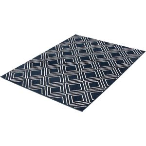 Kleurrijk Vloerkleed Macy | Wit & navy - 220 x 160 cm