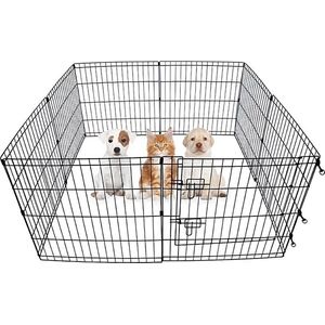 MaxxPet Konijnenren - Puppyren - puppykennel- puppy box - opvouwbaar - knaagdieren ren - dierenren 76x61cm - 8 delig