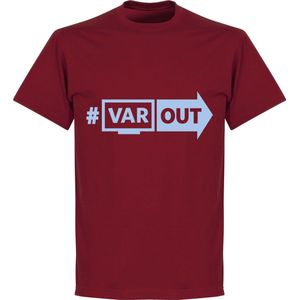 VARout T-Shirt - Rood/ Lichtblauw - XXL