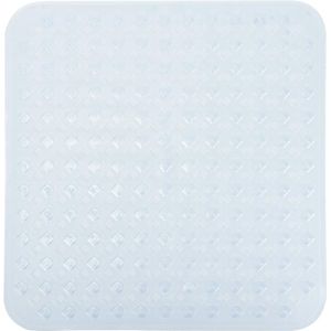Vierkante douchemat antislip vorm, 53 x 53 cm, badkamer douchematten voor binnendouche met zuignappen, machinewasbaar