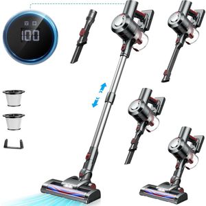 DailySupplies® Stofzuiger Zonder Zak - Steelstofzuiger Draadloos - Steelstofzuigers - Stofzuigers - Vacuum Cleaner - Wit