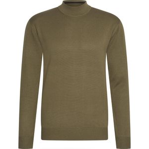 Cappuccino Italia - Heren Sweaters turtle neck trui - Groen - Maat XL