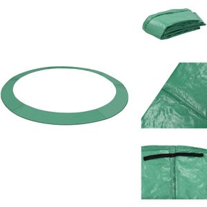 vidaXL Veiligheidsmat - Veiligheidsmatten - Trampolinemat - Trampoline Mat - Veiligheidsmat voor 4,57 m ronde trampoline PE groen