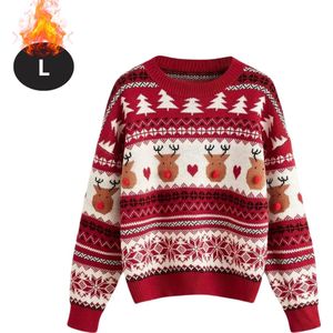 Bovista Kersttrui - Dames - Foute Kersttrui - Christmas Sweater - Kerst Sweater - Christmas Jumper - Pyjama - Gemengde Kleur - L