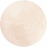 vidaXL-Vloerkleed-HUARTE-laagpolig-zacht-wasbaar-Ø-160-cm-beige