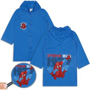 Spider-Man Blauwe regenjas met capuchon, voor jongens