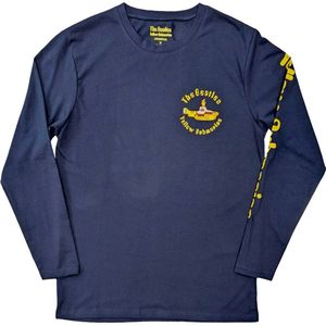 The Beatles - Yellow Submarine Band Longsleeve shirt - S - Blauw