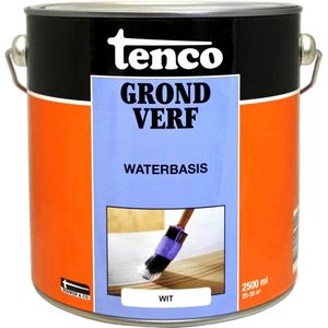 Tenco grondverf waterbasis wit - 2 5 liter