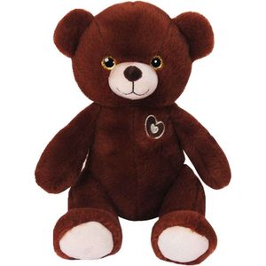 Teddybeer Bruin met Hartje Pluche Knuffel 30 cm [Bear Plush Toy | Speelgoed Knuffeldier Knuffelbeest voor kinderen jongens meisjes | Knuffelbeer Teddybeer Teddy Beer Knuffeltje]