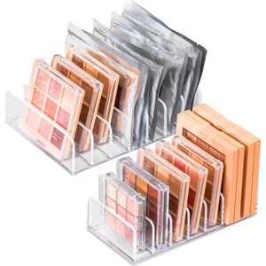 Cosmetica-organizer met 7 vakken - Transparante kunststof make-up organizer voor badkamer en werkblad