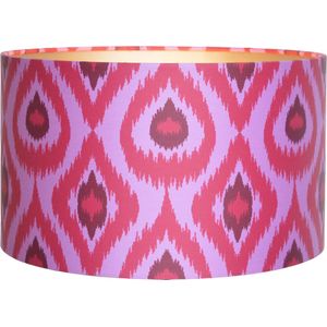 Lampenkap Ikat Roze Fuchsia Print 30 cm voor Tafellamp en Hanglamp, Kleurrijk | Lauren S