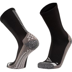 RØFF SOCKS® Gripsokken - Sportsokken - Hardloopsokken - Tennissokken - Zwart - Maat 38-42 - Naadloos - Ergonomisch - Compressie