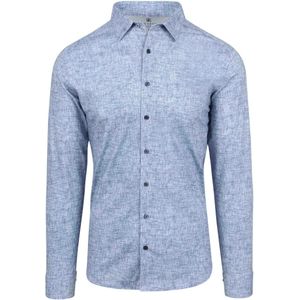 Desoto - Overhemd Optics Blauw - Heren - Maat 3XL - Slim-fit