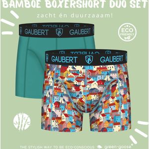 Gaubert Bamboe Boxershorts | 2 Stuks | XL | Vogels
