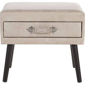Nachtkastje met 1 lade EUROSTAR Kunstleer Beige