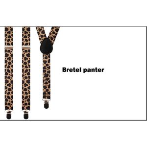 Bretel Panterprint - Panter bretels festival dier thema feest party carnaval optocht
