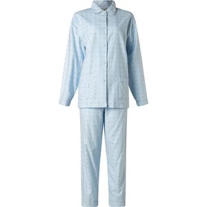 Lunatex flanel dames pyjama - Panda - XL - Creme.