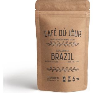 Café du Jour 100% arabica Brazilië 250 gram vers gebrande koffiebonen