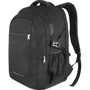 Heren laptoprugzak 17,3 inch waterdicht - grote capaciteit - diefstalbeveiliging - zwart