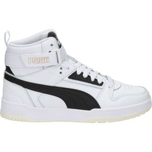 PUMA RBD Game Jr Unisex Sneakers - Puma White-Puma Black-Puma Team Gold - Maat 39