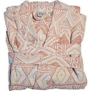 Trimita - Kimono Badjas - Ethnic - Mousseline 100% Katoen - Terracotta - L/XL