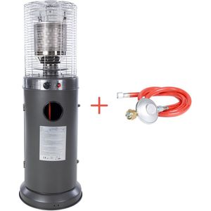 Sunred Propus Lounge Heater Zwart LH15B Terrasverwarmer - Gas - Staand - Verrijdbaar - Tot 11.000 W