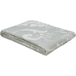 Laura Ashley Josette Plaid - Bloemen - 130x170cm - Grijs