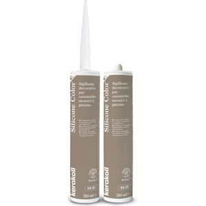 Kerakoll - Silicone Color - KK81 - Siliconenkit - Kleur 81 Bruin - Verkrijgbaar in 50 Kleuren - Greenbuild rating 3