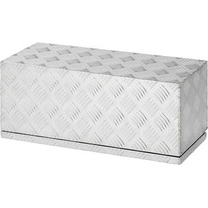 ProPlus Gereedschapskist voor aanhangwagen - aluminium - 600 x 250 x 250 mm - met rubberen stootrand en rvs slot