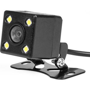 AMiO Universele Achteruitrij Camera 4 LED Nachtzicht voor Auto / Bus / Camper Zwart