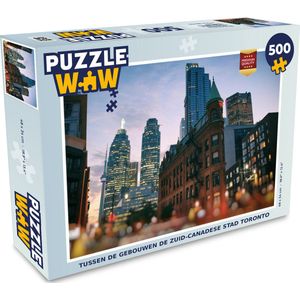 Puzzel Tussen de gebouwen de Zuid-Canadese stad Toronto - Legpuzzel - Puzzel 500 stukjes