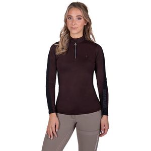 Qhp Trainingsshirt Julin Thermo Donkerbruin - 42