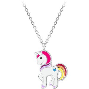 Ketting kinderen | Eenhoorn ketting | Zilveren ketting met eenhoorn/unicorn