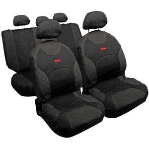Stoelhoezen Set Drive Jeans – Zwart – Trendy Bescherming voor je Auto
