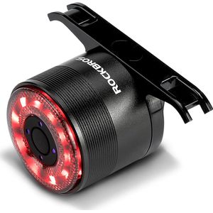ROCKBROS USB Oplaadbaar Fietsachterlicht, Helder waterdicht LED-licht met 5 Constant knipperende en ademende Modi voor MTB-fietsen Fietsen