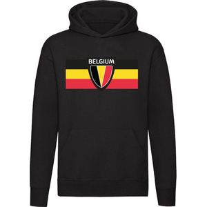 Belgium Vlag Logo Hoodie - belgië - belgium - ek - wk - voetbal