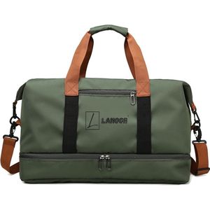 Suweir Grote reistas Dames Heren 65L Sporttas met schoenenvak en nat-droogvak Large Capacity Travel Bag Zwemtas Overnachtingstas voor Reizen, Sport, Fitness, sporttasche groß, Reistas