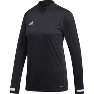 adidas - T19 1/4 Long Sleeve Women - Zip Top - XS - Zwart