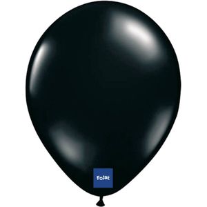 Folat - Folatex ballonnen Zwart 30 cm 50 stuks