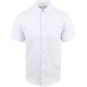 Suitable - Short Sleeve Overhemd Wit - Heren - Maat XXL - Regular-fit