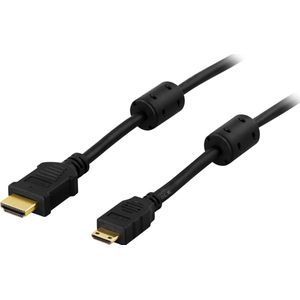 DELTACO HDMI-153 HDMI naar mini HDMI kabel - 1080p - 3 meter