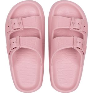 Geweo - Badslippers - Pillow Slides - EVA Slippers - Kerstmis - Kerstfeest - Christmas Gift - Unisex - Verstelbare Gesp - Verdikte - Antislip - Lichtgewicht - Roze - Maat 39/40