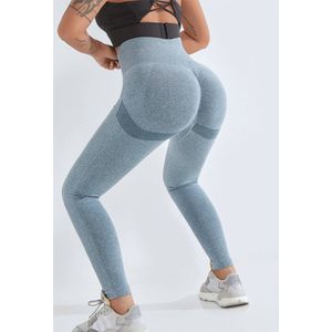 Sportlegging | Dames | Blauw | Sportbroek | Sportkleding | Hardloopbroek | Fitness | Maat M